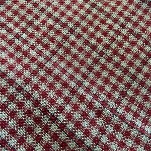 Elegant Red and White Checkered Tablecloth